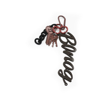 Love Key Vintage Key Toy Hanging Creative Letters Pearl Chain Strings Bags Pendant Charms Silicone T
