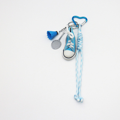 Spot can DIY niche miu system creative blue badminton blueboard shoes string chain bag pendant acces