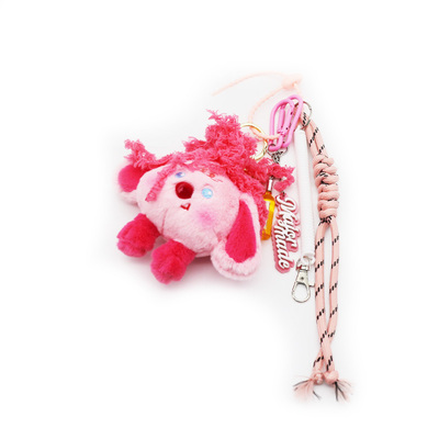 Cloud pendant toy creative letters pearl chain string bag charm pendant silicone tag keychain