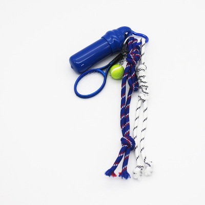 Spot can DIY niche miu system creative handmade blue tennis racket string chain bag pendant accessor