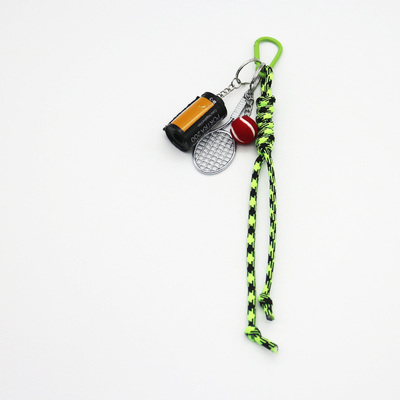 Spot can DIY niche miu system creative handmade tennis racket film string chain bag pendant accessor