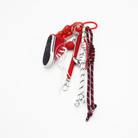 Spot can DIY handmade creative production red golf ball red boardshorts chain car keychain bag charm