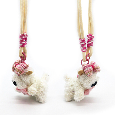 West Highland Dog Plush Colorful Rope Pendant Event Gifts Kids Doll Backpack Charms
