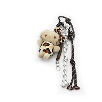 Piggy doll pendant spring chain pearl iron chain bar strings bag charm pendant silicone tag keychain