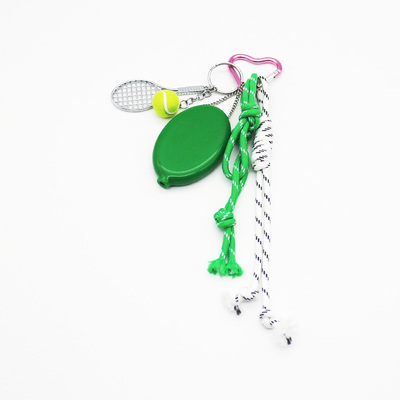 Spot can DIY niche miu system creative handmade green tennis racket lemon string chain bag pendant a