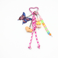 Love Butterfly Toys Hanging Creative Letters Strings Pearls Chain Strings Bags Pendant Hanging Jewel