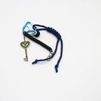 Spot can DIY niche miu system creative black eight love key chain bag pendant accessories