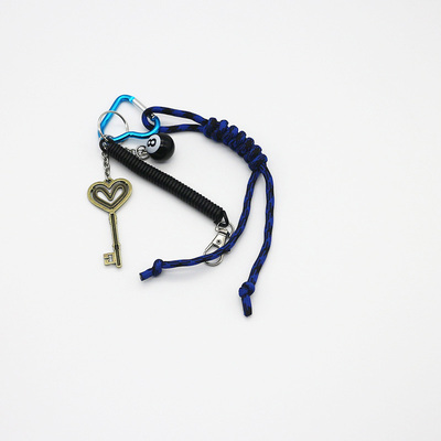 Spot can DIY niche miu system creative black eight love key chain bag pendant accessories