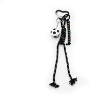Soccer creative letters string toys pearl chain string handbags bag pendant charm silicone tag keych