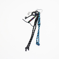 Black Lucky Straw Key Toy Creative Letters Pearls Chain Strings Bags Hanging Pendants Charms Silico