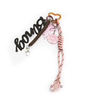 Pink Chip Pink Keychain Creative Alphabet Toys Pendant Pearl Chain Strings Bags Pendant Hanging Jewe