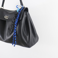 Black Lucky Straw Key Toys Creative Letters Pearls Chain Strings Bags Hanging Pendants Charms Silico