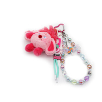 Spot can DIY niche miu system creative handmade powder hair monster string chain bag pendant accesso
