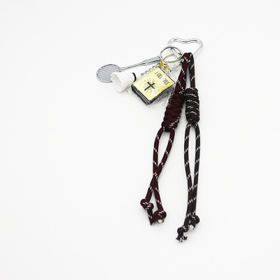 Spot can DIY niche miu system creative handmade badminton racket string chain bag pendant accessorie