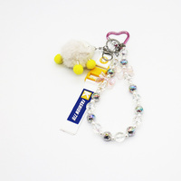 Spot new miu department hand small fur ball bag pendant accessories car keychain
