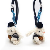 Droopy rabbit plush pendant keychain bag charm small doll doll car backpack pendant dolls
