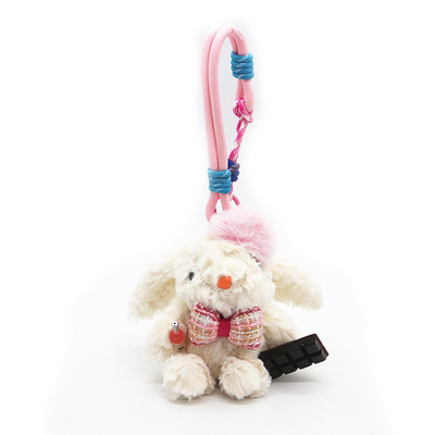 Soft cute bunny keychain pendant cute rabbit rabbit scarf plush doll hanging cartoon dolls