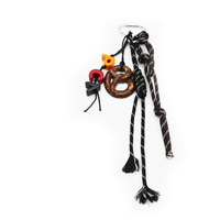 Bread pendant toys creative letters pearl chain string bag charm pendant silicone tag keychain