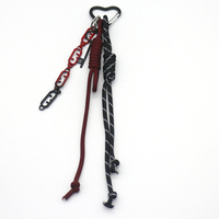 Vintage Key Black Rope Pendant Toys Creative Alphabet Pearl Chain String Bag Pendant Charm Silicone
