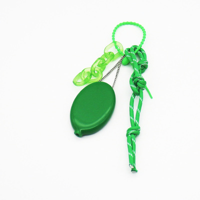 Spot DIY niche miu system creative lemon green chain key chain bag pendant accessories