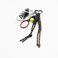 Spot can DIY handmade creative production white rabbit chalkboard shoes tennis ball chain car keycha