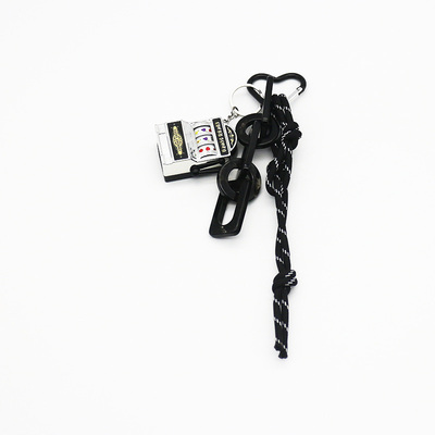 Spot can DIY niche miu system creative shaker black chain key chain bag pendant accessories
