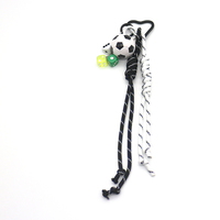 Soccer dice key pendant toy pearl chain string bag charm charm silicone tag keychain