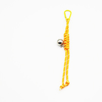 Spot can DIY niche miu system creative iron ball yellow rope key chain pendant accessories