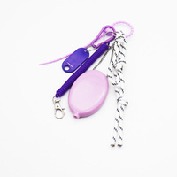 Purple spring lemon slice pearl chain string bag charm charm silicone tag keychain
