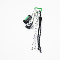 Camera white rope film macaroon pearl chain string bag pendant charm silicone tag keychain