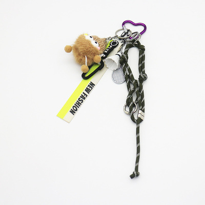 Spot new miu department hand badminton small doll bag pendant accessories car keychain