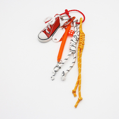 Spot can DIY niche miu system creative handmade red slipper dice string chain bag pendant accessorie