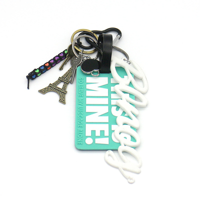 Tower vintage key nameplate doll key pendant toy pearl chain string handbag bag pendant charm silico
