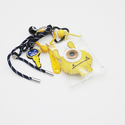 Spot new miu department hand key small yellow monster bag pendant accessories car keychain