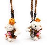 Droopy ear rabbit pendant cute plush doll doll keychain doll bag charm birthday gift