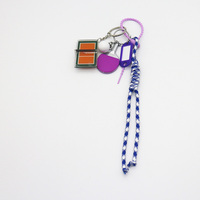 Spot DIY niche miu system creative ping pong key chain bag pendant accessories