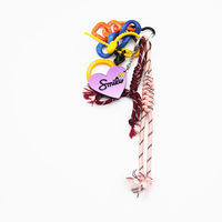 Ins blogger with the same niche miu system love ring buckle car keychain bag charm handmade couple b