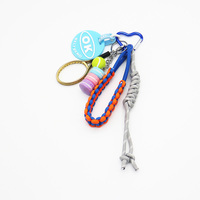 Spot can DIY handmade creative making macaron tennis racket chain car keychain bag charm accessories