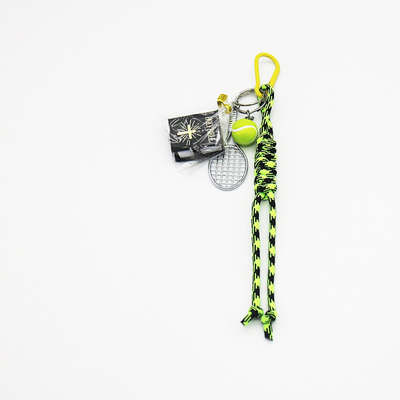 Spot can DIY niche miu system creative bible tennis racket key chain bag pendant accessories