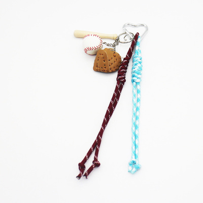 Spot can DIY niche miu system creative baseball softball string chain bag charm accessories