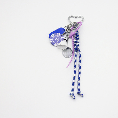 Spot can DIY niche miu system creative badminton chips string chain bag pendant accessories