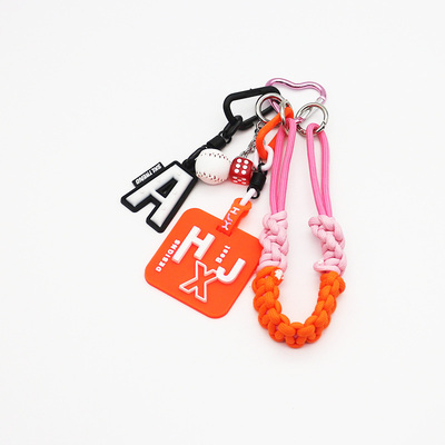 Spot can DIY handmade creative making dice baseball white A chain car keychain bag charm accessories