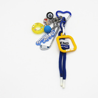 Spot can DIY handmade creative production golf black eight chain car keychain bag charm accessories