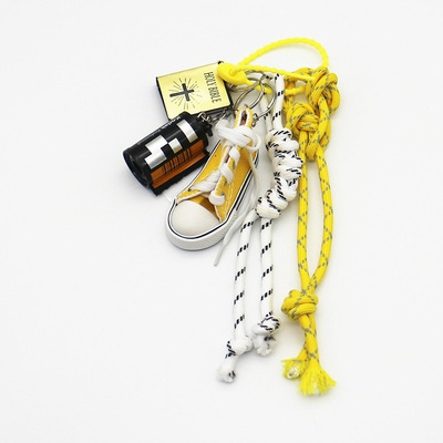 Spot can DIY niche miu system creative handmade yellowboard shoes glue string chain bag pendant acce