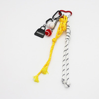 Spot can DIY handmade creative production baseball yellow rope chain car keychain bag charm accessor