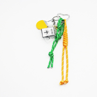 Spot DIY niche miu system creative bible yellow ping pong ball key chain bag pendant accessories