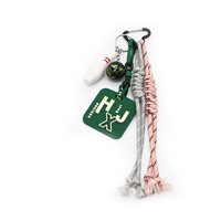 Ins blogger with the same niche miu system bowling ball car keychain bag charm handmade couple braid