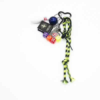 Spot can DIY handmade creative making dice bowling ball chain car keychain bag charm accessories