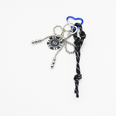 Spot can DIY niche miu system creative chip keychain bag pendant accessories