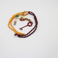 Brown Lucky Straw Key Toys Creative Letters Pearls Chain String Bags Pendant Charms Silicone Tag Key